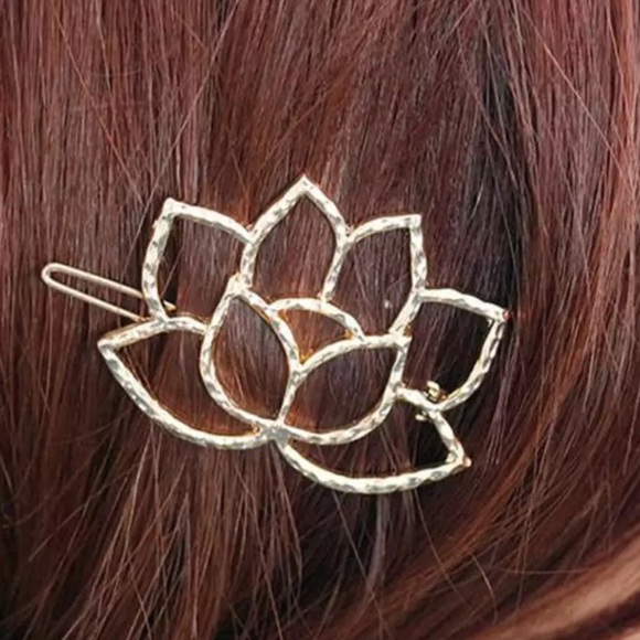 Accessories - Lotus Gold Hair Barette